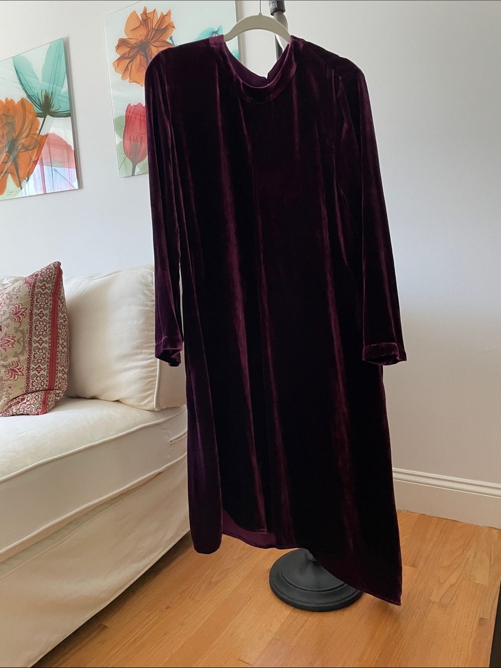 Eileen Fisher Deep Plum Velvet Dress